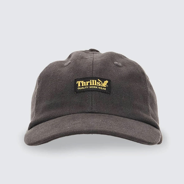 THRILLS Union 6 Panel Cap - Dark Charcoal