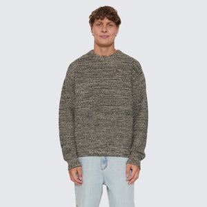 THRILLS Union Box Crop Crew Knit - Carbon Marle