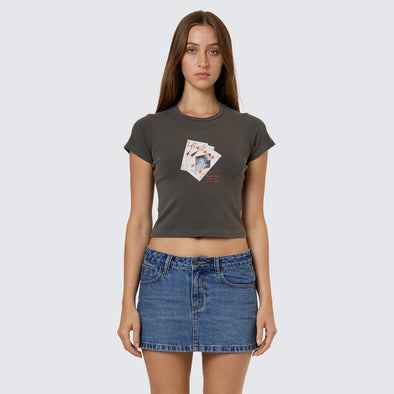 THRILLS Women's Appreciation Mini Tee - Merch Black