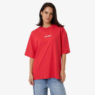 THRILLS Women's Arena Oversized Tee - Flame Red