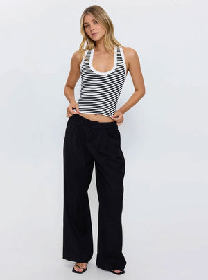 THRILLS Women's Astra V Neck Tank - Black Stripe