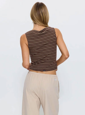 THRILLS Women's Best Of Luck Tank - Cocoa Stripe