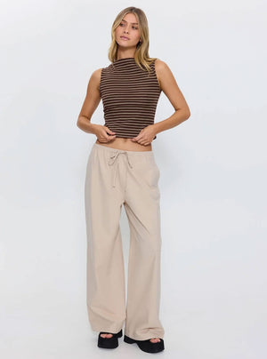 THRILLS Women's Best Of Luck Tank - Cocoa Stripe