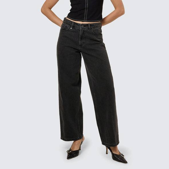 THRILLS Women's Billie Low Jean - Ash Black