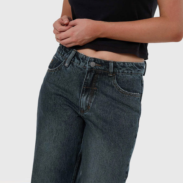 THRILLS Women's Billie Low Jean - Metal Blue