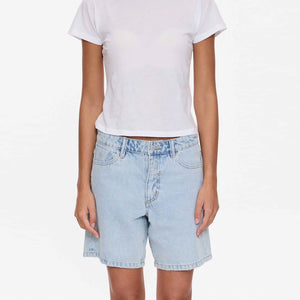 THRILLS Women's Billie Low Rise Baggy Embroidered Short - Serenity Blue