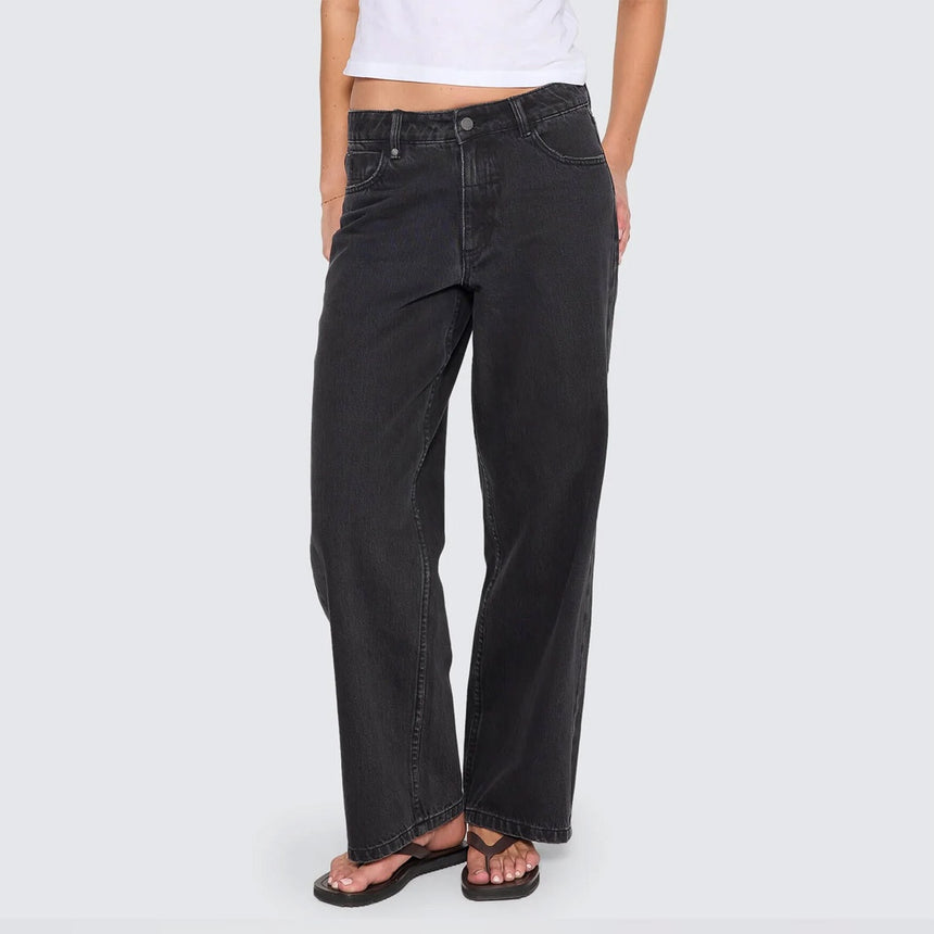 THRILLS Women's Billie Low Rise Baggy Jean - Aged Black