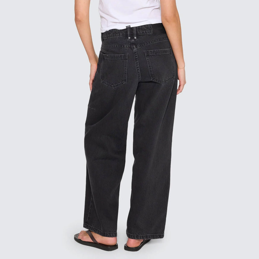 THRILLS Women's Billie Low Rise Baggy Jean - Aged Black