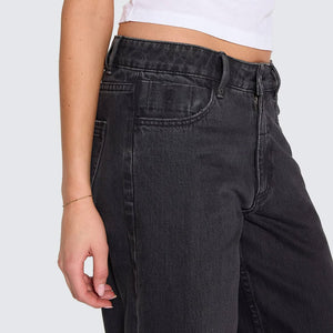 THRILLS Women's Billie Low Rise Baggy Jean - Aged Black