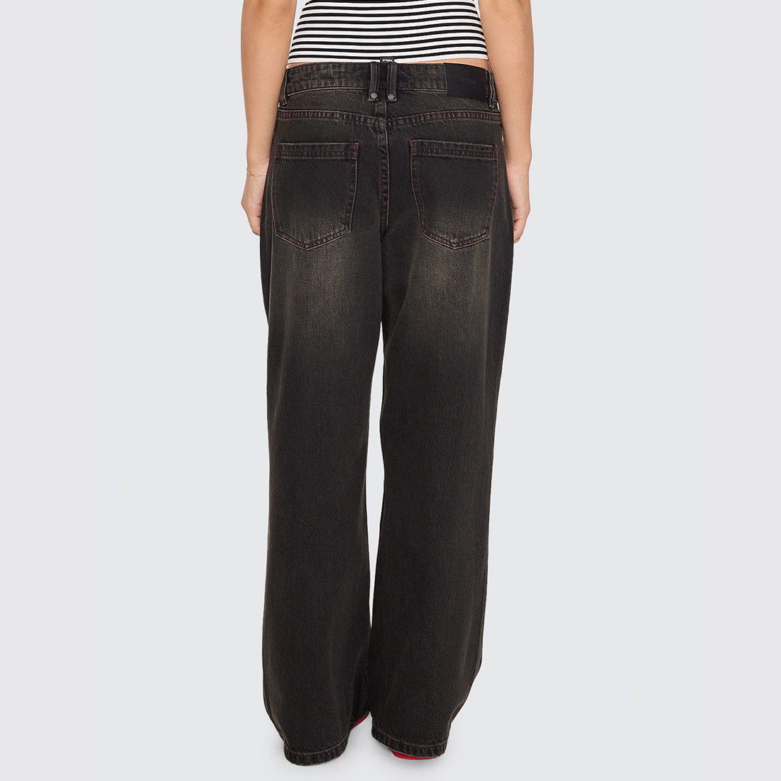 THRILLS Women's Billie Low Rise Baggy Jean - Licorice