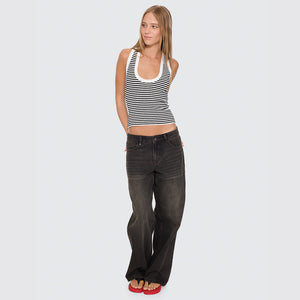 THRILLS Women's Billie Low Rise Baggy Jean - Licorice