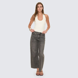 THRILLS Women's Billie Low Rise Baggy Jean - Nighthawk Grey