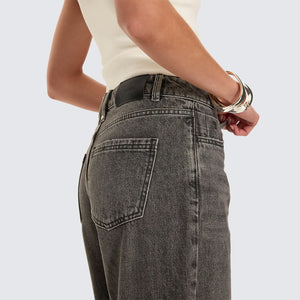 THRILLS Women's Billie Low Rise Baggy Jean - Nighthawk Grey