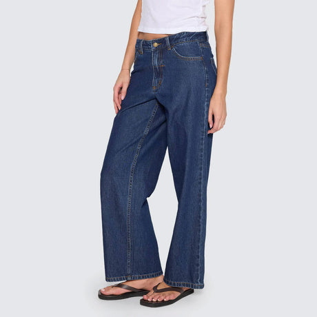THRILLS Women's Billie Low Rise Baggy Jean - Rinsed Ink