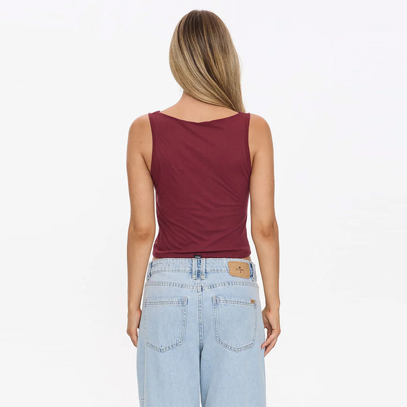 THRILLS Women's Bounty Tank - Garnet Red