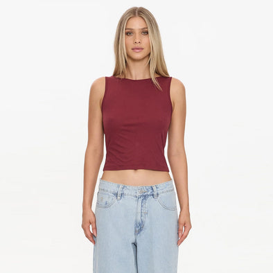 THRILLS Women's Bounty Tank - Garnet Red