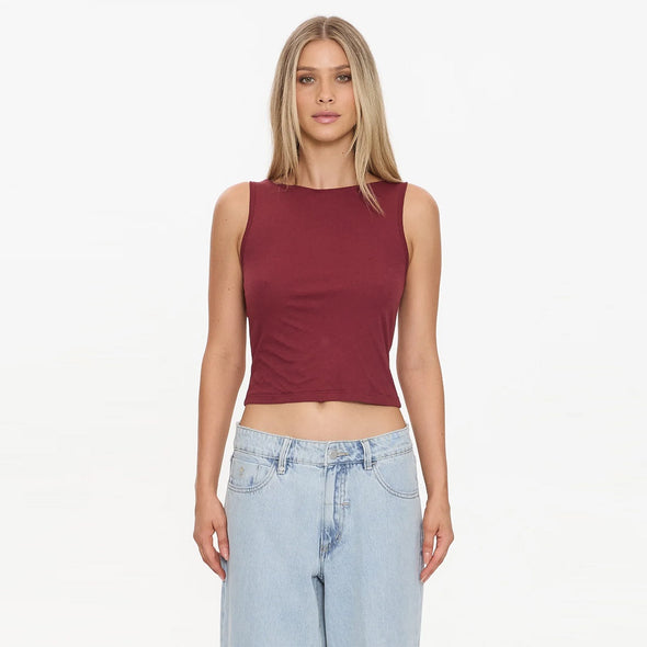 THRILLS Women's Bounty Tank - Garnet Red