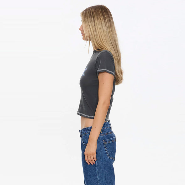 THRILLS Women's Burning Hearts Boy Tee - Merch Black