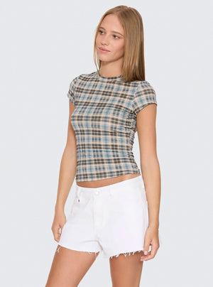 THRILLS Women's Desert Reverb Club Tee - Dusty Blue