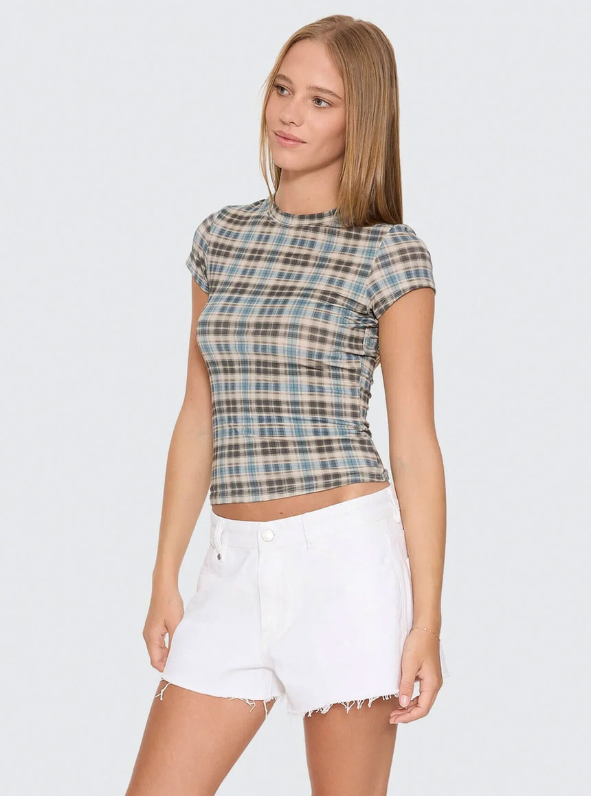 THRILLS Women's Desert Reverb Club Tee - Dusty Blue