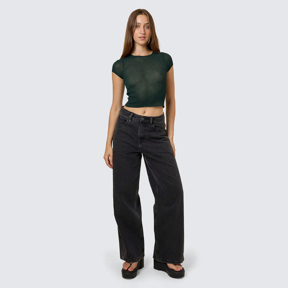 THRILLS Women's Dissolve My Mind Knit Top - Vista Green