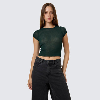 THRILLS Women's Dissolve My Mind Knit Top - Vista Green