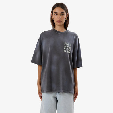 THRILLS Women's Firestarter Oversized Tee - Merch Black Fade