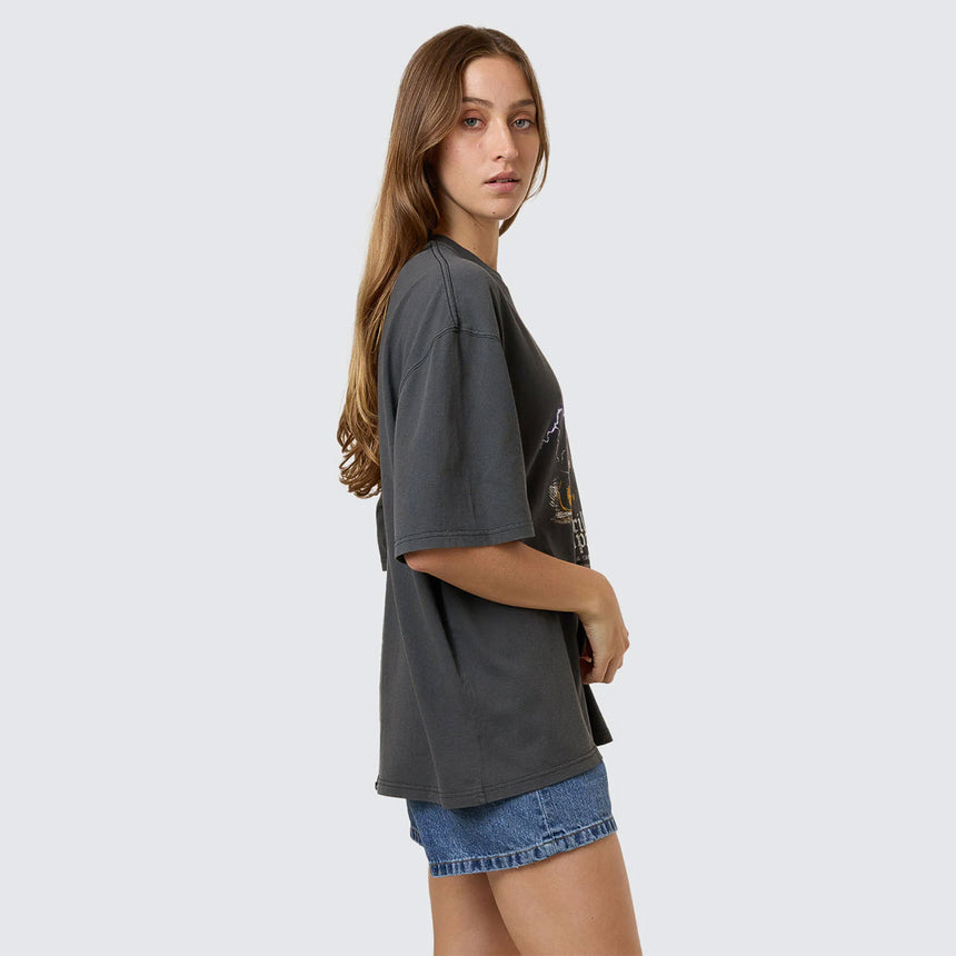 THRILLS Women's Flight Risk Oversized Tee - Merch Black