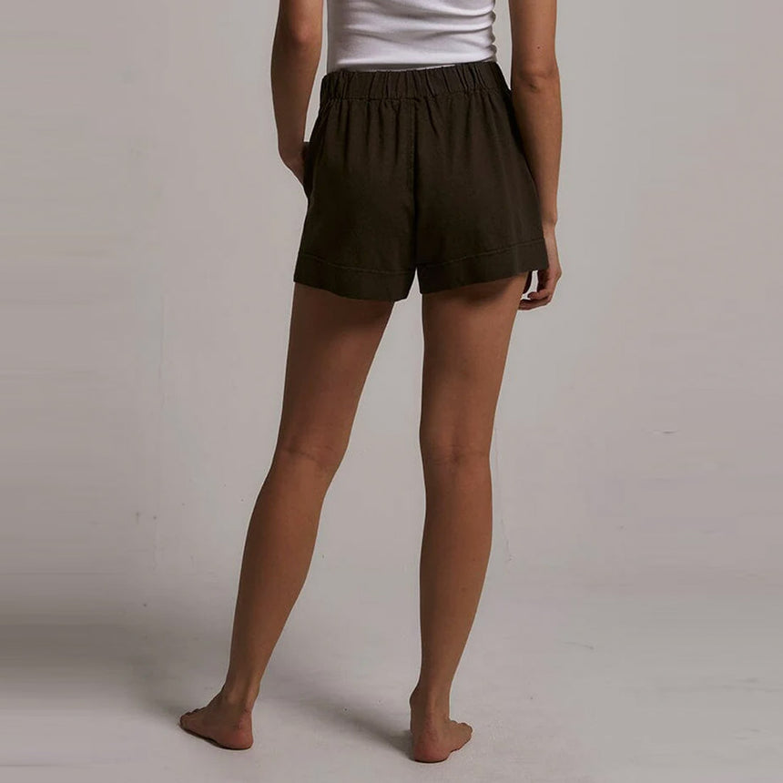 THRILLS Women's Hemp Mid Rise Shorts - Tarmac