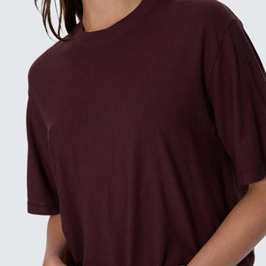 THRILLS Women's Hemp Square Tee - Bitter Chocolate