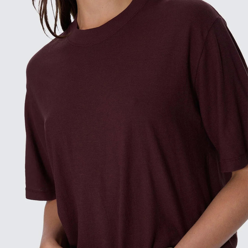 THRILLS Women's Hemp Square Tee - Bitter Chocolate