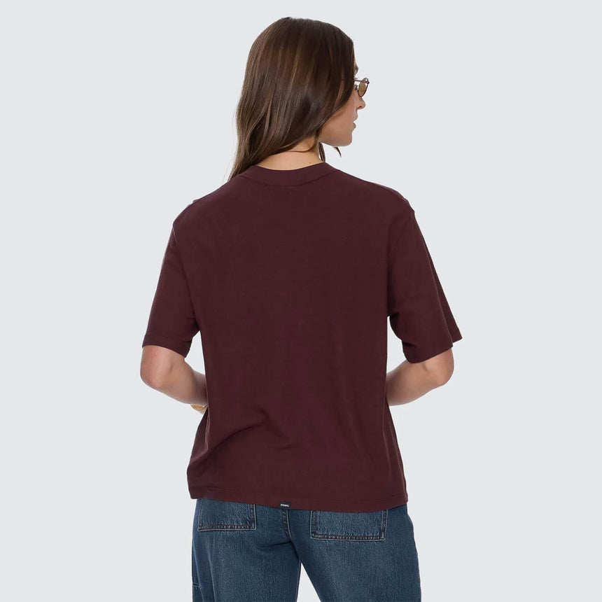 THRILLS Women's Hemp Square Tee - Bitter Chocolate