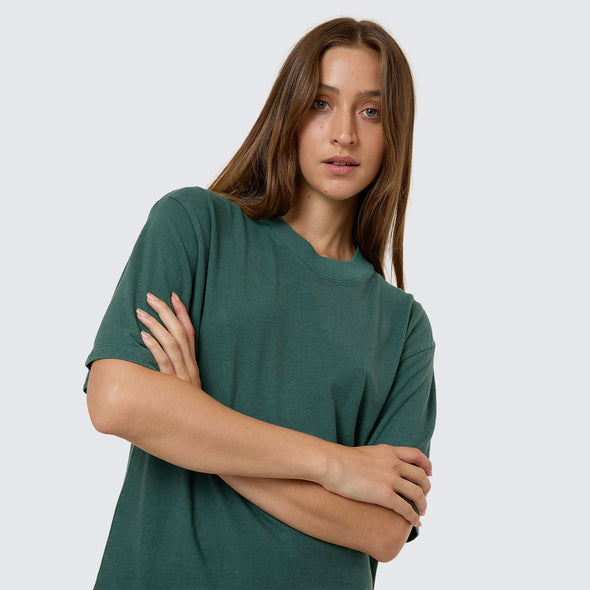 THRILLS Women's Hemp Square Tee - Sea Pine