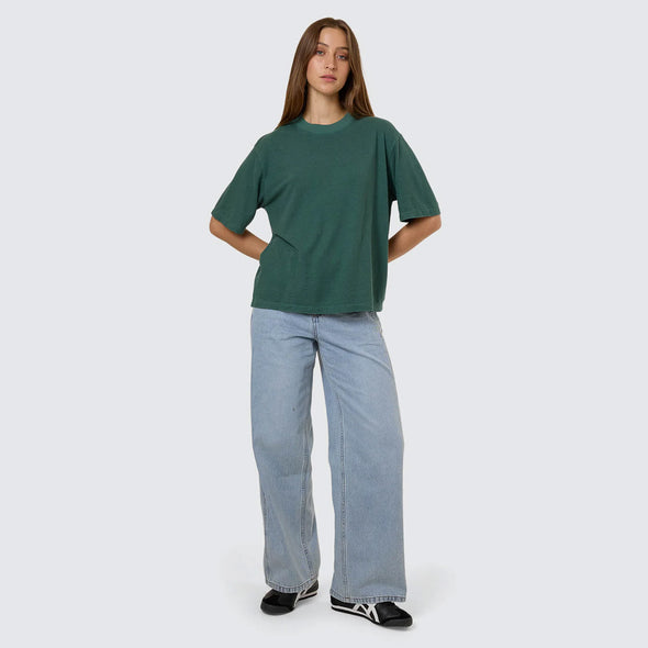 THRILLS Women's Hemp Square Tee - Sea Pine