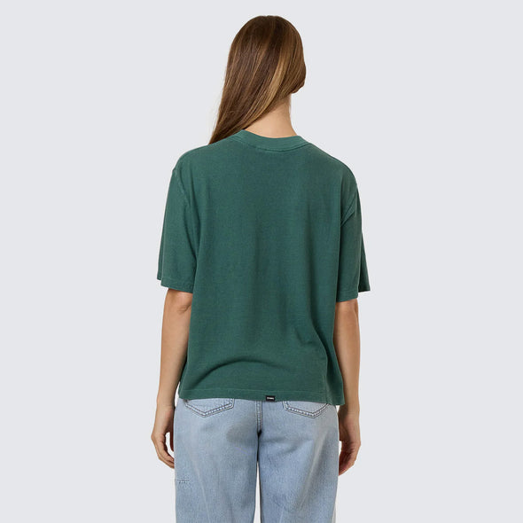 THRILLS Women's Hemp Square Tee - Sea Pine