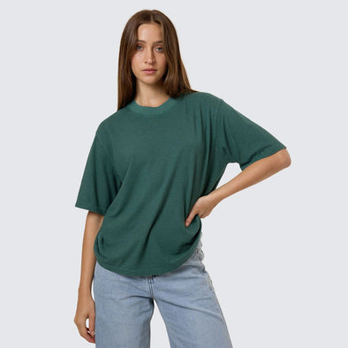 THRILLS Women's Hemp Square Tee - Sea Pine