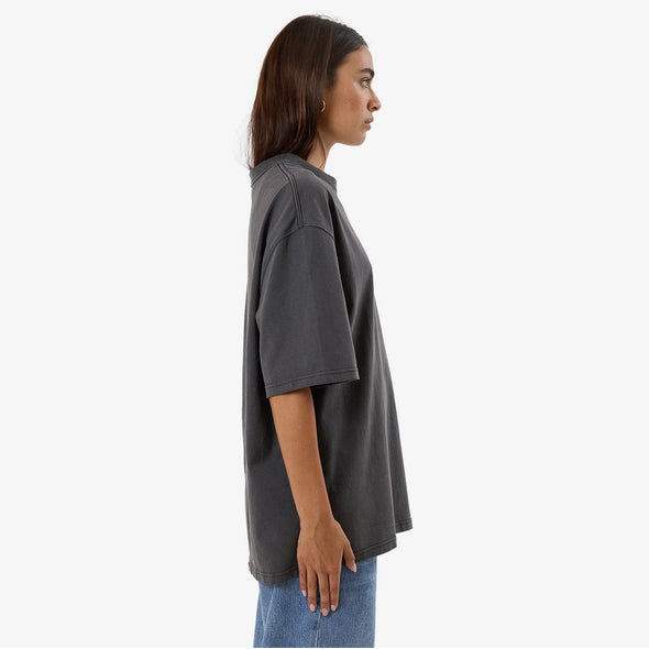 THRILLS Women's High Shine Oversized Tee - Merch Black