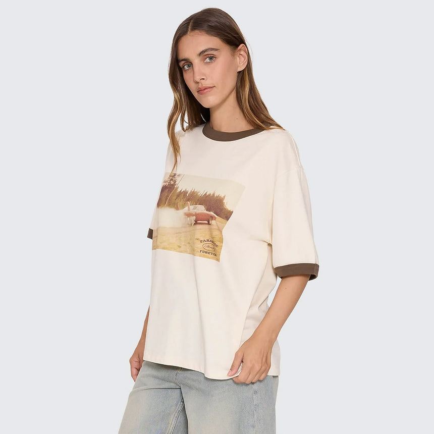 THRILLS Women's Last Stop Box Fit Tee - Heritage White