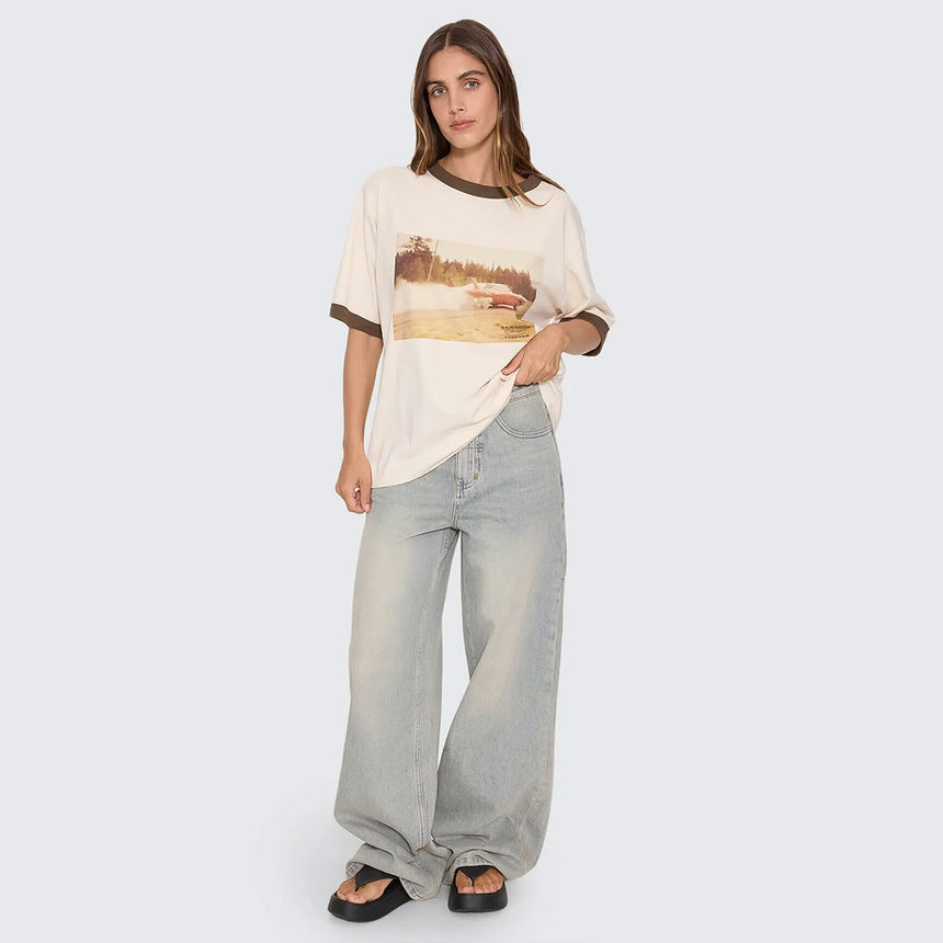 THRILLS Women's Last Stop Box Fit Tee - Heritage White