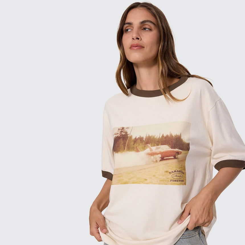 THRILLS Women's Last Stop Box Fit Tee - Heritage White