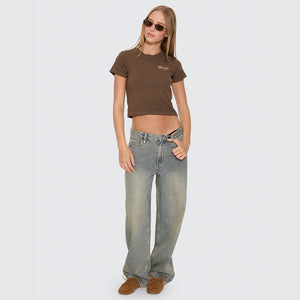 THRILLS Women's Last Stop Mini Tee - Cocoa