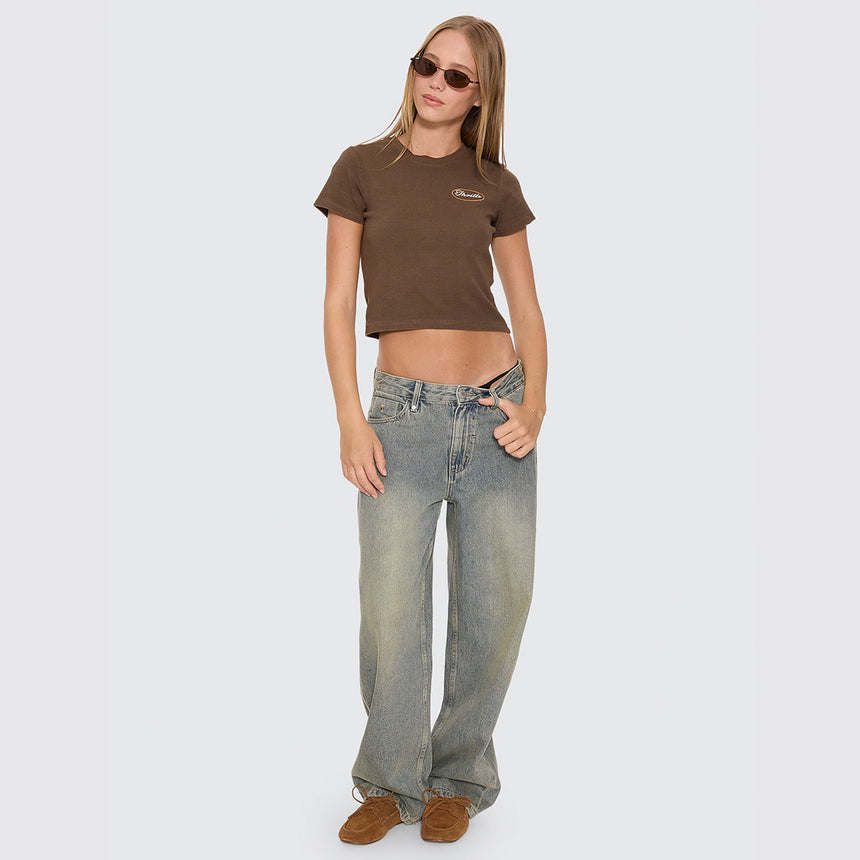 THRILLS Women's Last Stop Mini Tee - Cocoa