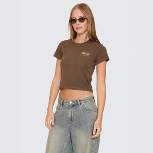 THRILLS Women's Last Stop Mini Tee - Cocoa
