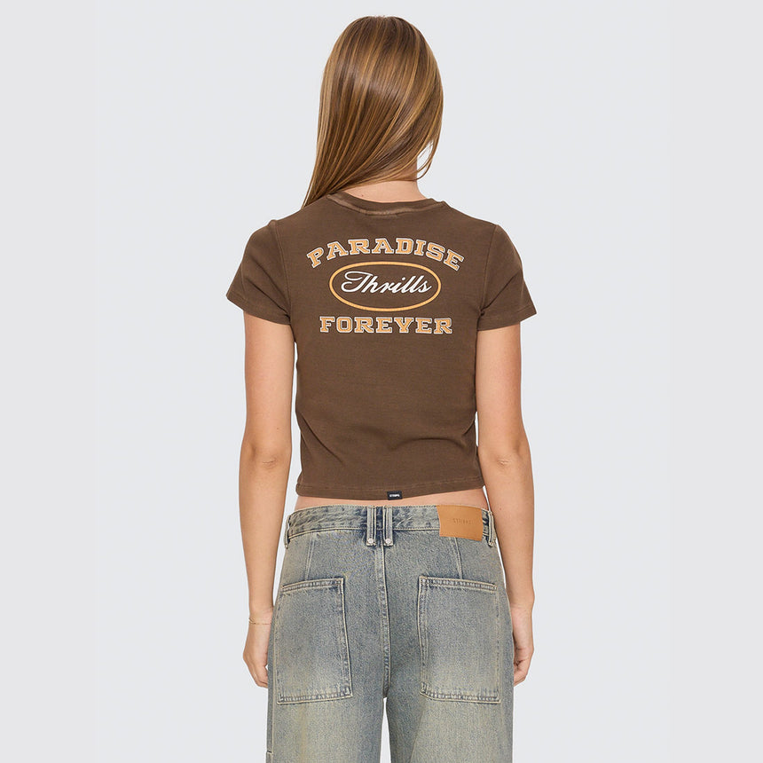 THRILLS Women's Last Stop Mini Tee - Cocoa