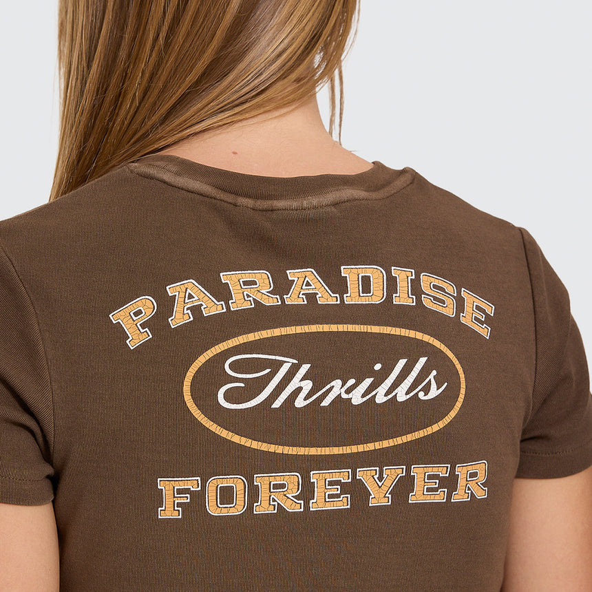 THRILLS Women's Last Stop Mini Tee - Cocoa