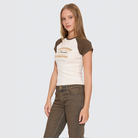 THRILLS Women's Last Stop Raglan Club Tee - Heritage White
