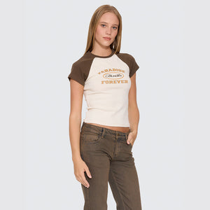 THRILLS Women's Last Stop Raglan Club Tee - Heritage White