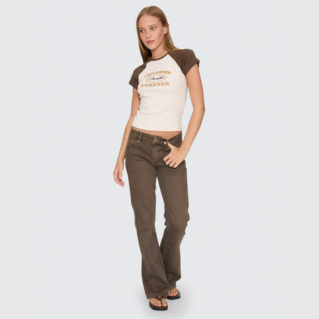 THRILLS Women's Last Stop Raglan Club Tee - Heritage White