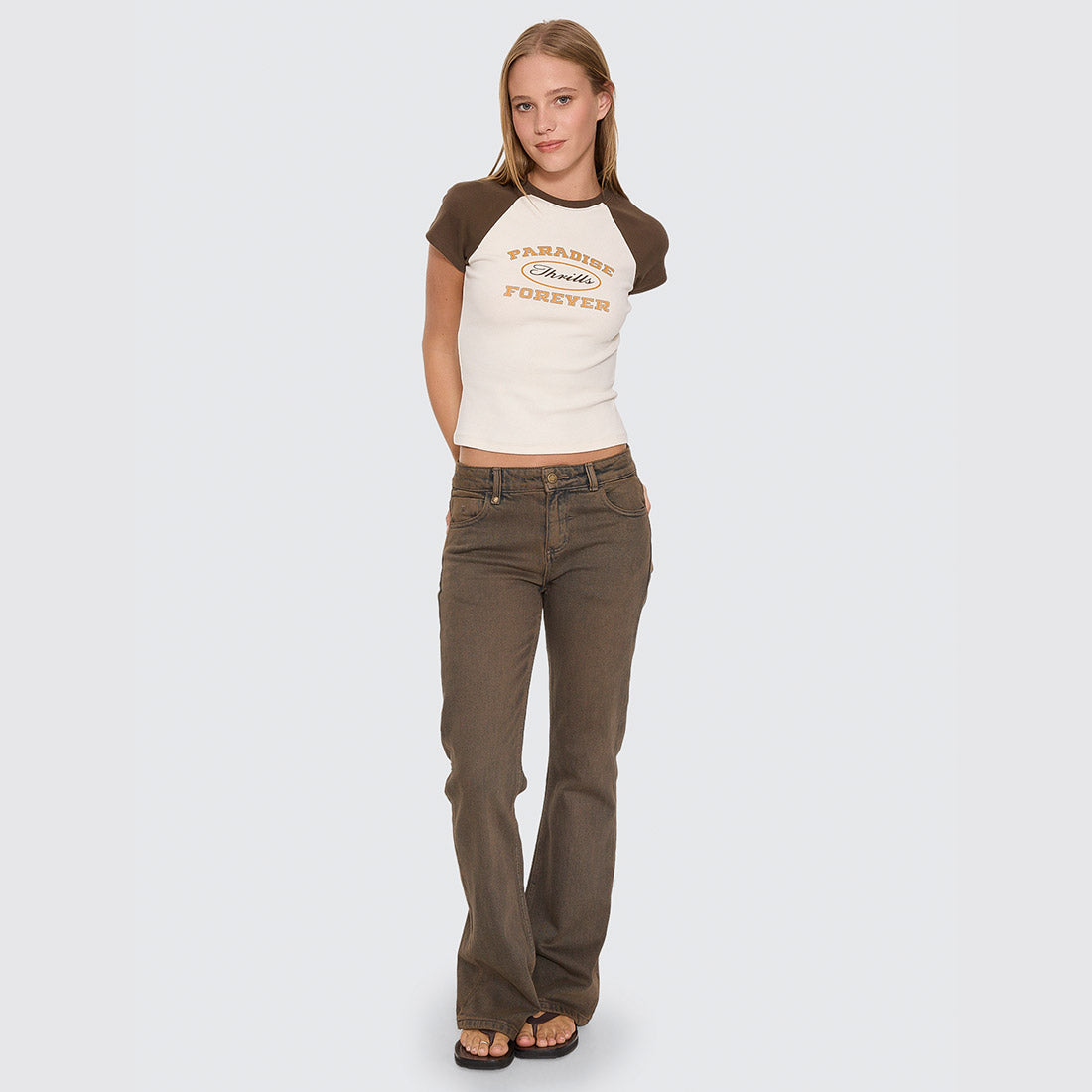 THRILLS Women's Last Stop Raglan Club Tee - Heritage White