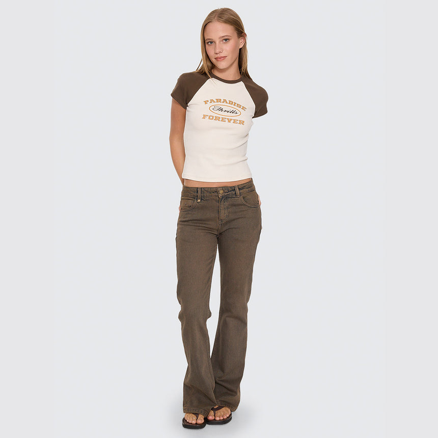 THRILLS Women's Last Stop Raglan Club Tee - Heritage White